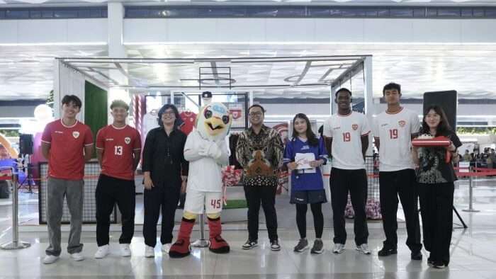 Peluncuran Garuda Official Store di Terminal 3 Bandara Soekarno-Hatta.  Foto: HO/pssi.org