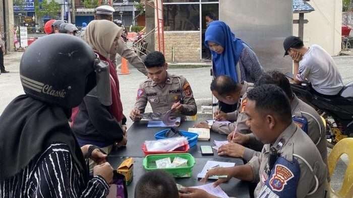 Satlantas Polresta Balikpapan semakin intensif melakukan penertiban dan penindakan terhadap pelanggaran lalu lintas. Foto: HO/Humas Polda Kaltim