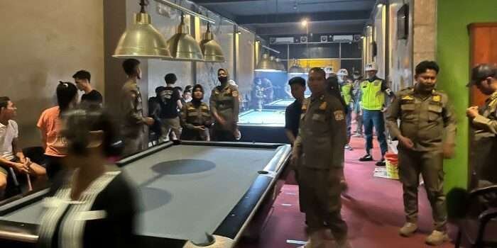Pastikan SE Dipatuhi, Tim Gabungan Lakukan Pengawasan THM dan Billiard Selama Natal 2024 
