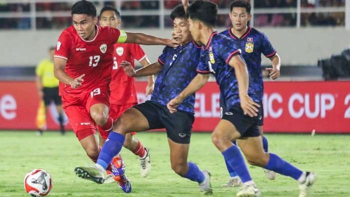 Timnas Indonesia Vs Laos tuntas dengan skor 3-3 dalam laga Piala AFF 2024. Foto: IST/ANTARA FOTO/M. Ayudha