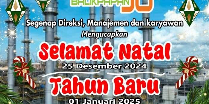 RDMP Balikpapan JO Mengucapkan Selamat Natal dan Tahun Baru