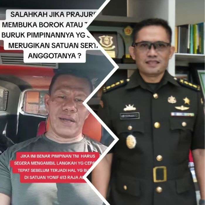 Viral di media sosial terkait dugaan penyalahgunaan wewenang oleh salah satu oknum Komandan Satuan di Jajaran Kodam VI/Mulawarman. Foto: HO/Pendam VI/Mlw