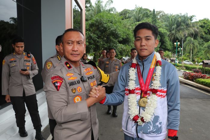 Bripda Gabriel Simorangkir Raih Emas Tiga Kategori di Asian Police Open Taekwondo Championship 2024