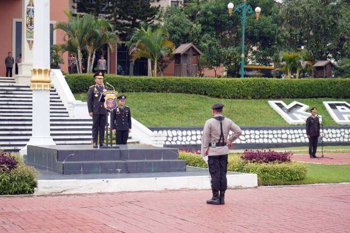 Wakapolda Kaltim Pimpin Upacara Hari Bela Negara 2024. Foto : Humas Polda Kaltim
