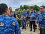 Wali Kota Balikpapan, H. Rahmad Mas'ud bersama Forkopimda serta Sekretaris Daerah Balikpapan, Muhaimin melakukan kunjungan ke lokasi rencana pembangunan bendali Hulu Ampal, pada Selasa (17/12/2024). Foto: BorneoFlash/Niken Sulastri