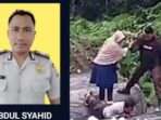 Aksi Heroik Bripka Abdul Syahid, Bhabinkamtibmas di Kecamatan Sengkongkang, Sumbawa Barat, menjadi perbincangan hangat di media sosial. Foto: HO/Itwasum Polri