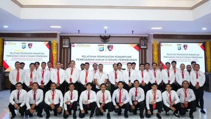 Ditreskrimsus Polda Kaltim menggelar pelatihan khusus bagi penyidik dan penyidik pembantu di Gedung Mahakam Polda Kaltim, Pada Kamis (23/1/2025). Foto: HO/Humas Polda Kaltim