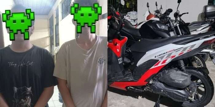 Dua Pelaku Curanmor Diringkus Polsek Balikpapan Selatan, Satu Unit Motor Berhasil Diamankan 