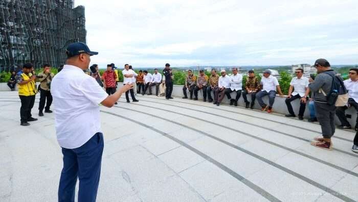 Kunjungan kerja Pimpinan Majelis Permusyawaratan Rakyat Republik Indonesia (MPR RI) di Nusantara, pada Jumat (24/01/2025). Foto: HO/Humas Otorita IKN