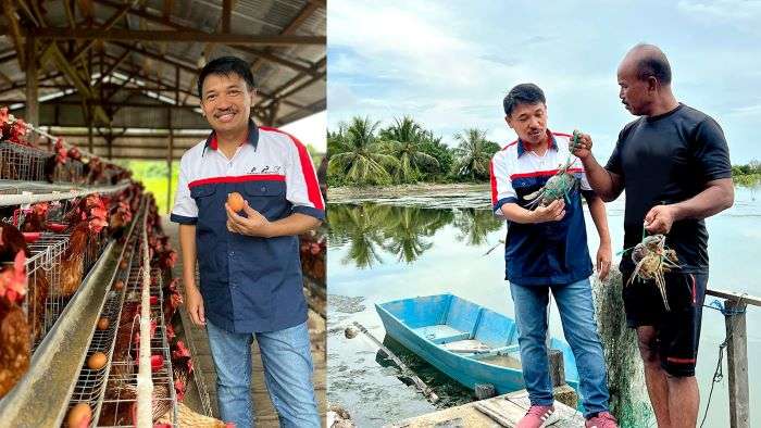 PHI melalui salah satu afiliasinya JOB Simenggaris meninjau langsung program pengembangan masyarakat, berupa Restorasi Mangrove dan Sentra Budidaya Ayam Petelur. Foto: HO/PHI