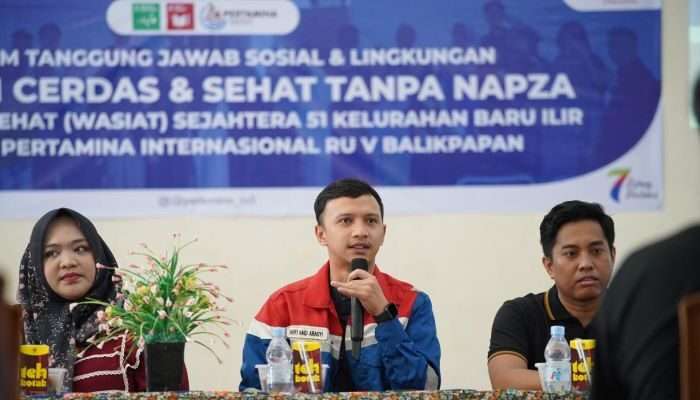 PT KPI Unit Balikpapan melalui Program WASIAT Posyandu Sejahtera, RT 51, Kelurahan Baru Ilir, mengadakan kegiatan sosialisasi bertajuk "Generasi Cerdas dan Sehat Tanpa Napza", pada Jum'at (3/1/2025). Foto: HO/PT KPI Unit Balikpapan