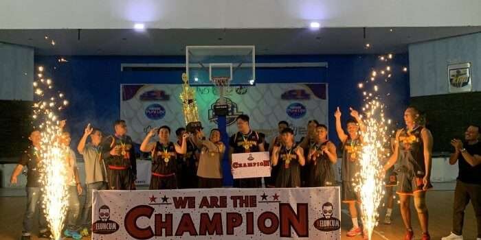 Tim Basket Bhayangkara Polda Kaltim Raih Juara Pertama di "Keluncum Corporate League"