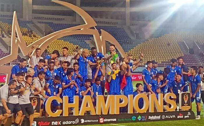 Arema FC berhasil meraih gelar juara Piala Presiden 2024, Minggu (4/8/2024) di Solo.
