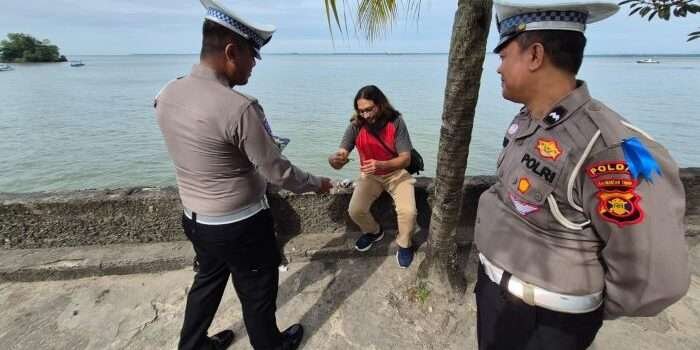 Ditlantas Polda Kaltim menggelar sosialisasi dan penyuluhan dalam rangka Operasi Keselamatan Mahakam 2025, pada Sabtu (15/02/25). Foto: HO/Humas Polda Kaltim