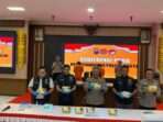 Ditresnarkoba Polda Kaltim berhasil mengungkap peredaran narkotika dalam Konferensi Pers, pada Kamis (27/2/2025). Foto: BorneoFlash/Agung Putra