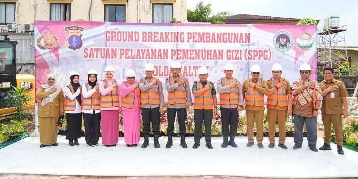 Kapolda Kaltim Ground Breaking SPPG, Dukung Program Pemenuhan Gizi Nasional