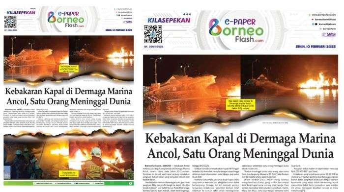 Headline E-Paper BorneoFlash.com Edisi Senin 10 Februari 2025