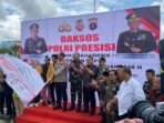 Kapolda Kaltim Brigjen Pol Nanang Avianto Saat pelepasan konvoi kendaraan yang mengangkut ribuan paket sembako untuk disalurkan ke seluruh wilayah Kaltim, pada Kamis (27/2/2025). Foto: BorneoFlash/Agung Putra