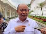 Kepala Badan Gizi Nasional (BGN) Dadan Hindayana di Kompleks Istana Kepresidenan, Jakarta Pusat, Rabu (22/1/2025).Foto : FIKA NURUL ULYA