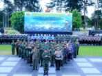 Kodam VI/Mulawarman menggelar Upacara Operasi Penegakan Ketertiban (Gaktib) dan Operasi Yustisi Polisi Militer TA. 2025, pada Senin (10/02/2025). Foto: HO/Pendam VI/Mlw