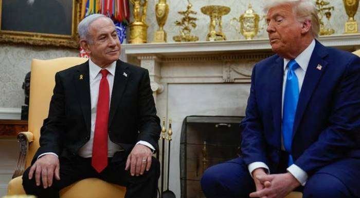 Netanyahu bertemu Trump di Gedung Putih (Foto: Elizabeth Frantz Purchase Licensing Rights/Reuters)