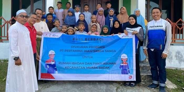 PHSS Berbagi, pemberian bantuan kepada sejumlah rumah ibadah dan panti asuhan di wilayah Kecamatan Muara Badak. Foto: HO/PHSS