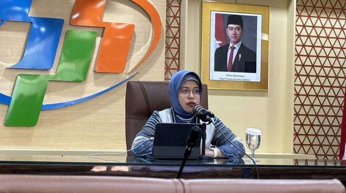 Plt Kepala Badan Pusat Statistik, Amalia Adininggar Widyasanti di kantor BPS, Jakarta, Senin (2/12/2024). Foto : Nabila Ramadhanty Putri Darmadi.