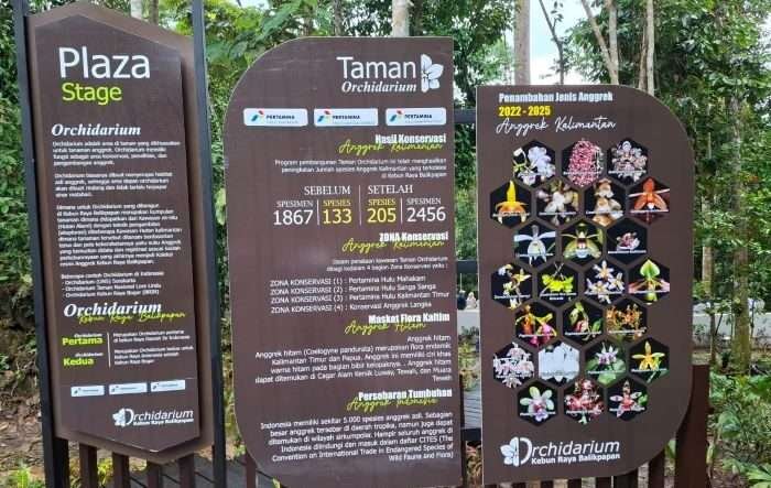 Taman Orchidarium Kebun Raya Balikpapan (KRB). Foto: BorneoFlash/Niken Sulastri