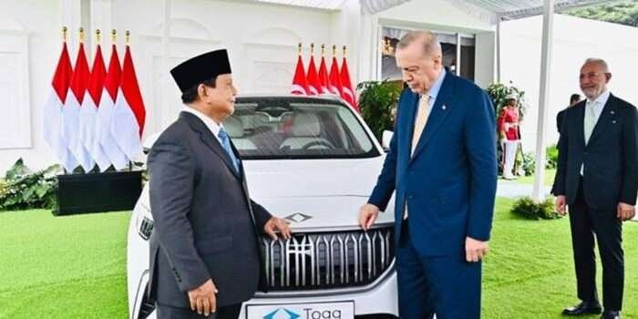 Erdogan Serahkan Mobil Listrik Togg T10X kepada Presiden Prabowo sebagai Simbol Persahabatan