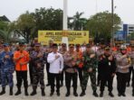 Apel Kesiapsiagaan Pengamanan Malam Takbir di Mapolresta Balikpapan, Minggu (30/3/2025). Foto: BorneoFlash/IST