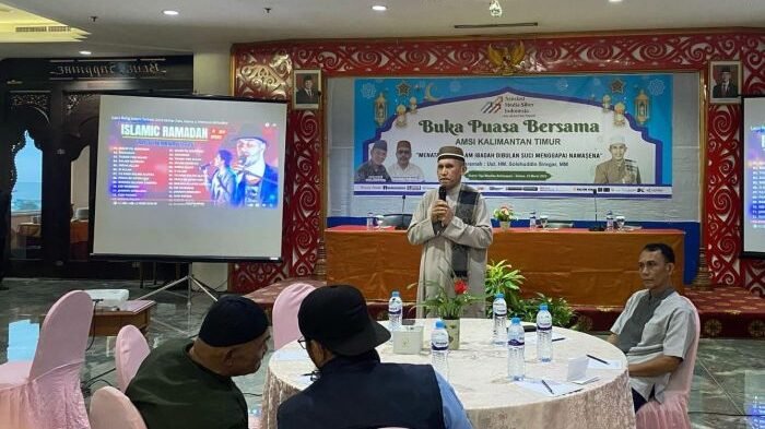 Buka Puasa Bersama AMSI Kaltim di Hotel Grand Tiga Mustika, pada hari Selasa (25/3/2025). Foto: BorneoFlash/Niken Sulastri