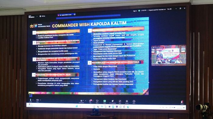 Commander Wish Kapolda Kaltim. Foto: HO/Humas Polda Kaltim
