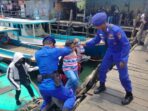 Ditpolairud Polda Kaltim menggelar operasi pengamanan ketat di Pelabuhan Speed boat Kampung Baru, Balikpapan Barat, pada Jumat (28/3/2025). Foto: HO/Humas Polda Kaltim