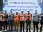Ground Breaking serentak program pemenuhan perumahan bagi PNS dan anggota Polri yang berlangsung di Perumahan Cendana Batakan, Balikpapan Timur, Kalimantan Timur, pada Selasa (04/03/2025). Foto: HO/Pendam VI/Mlw