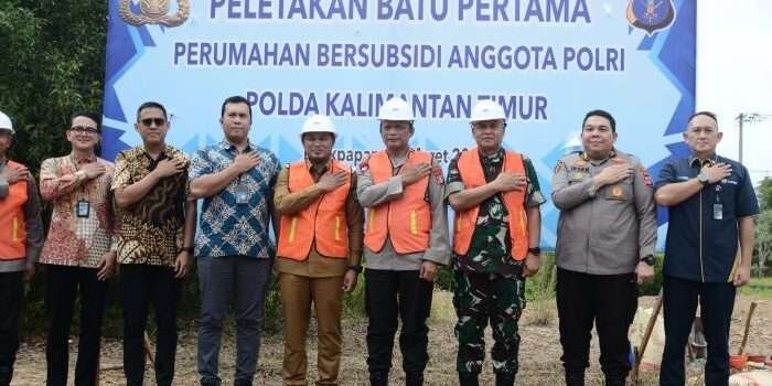 Ground Breaking Serentak, Kodam VI/Mulawarman Dukung Program Pemenuhan Perumahan Bagi PNS dan Polri 