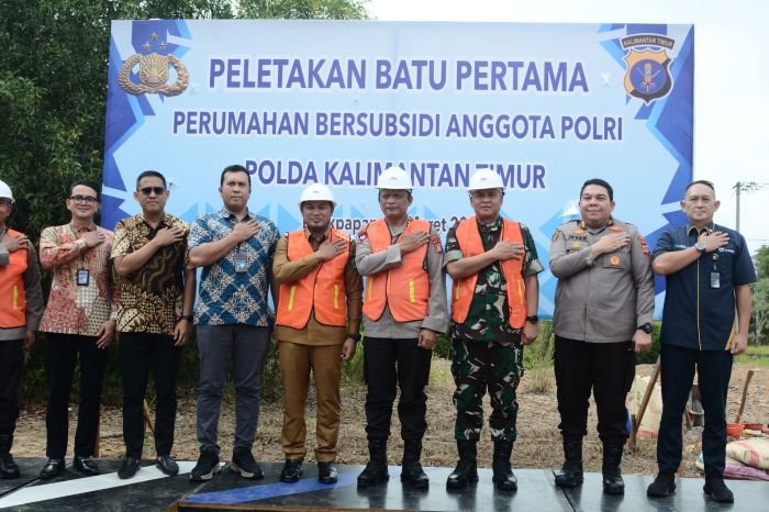 Ground Breaking Serentak, Kodam VI/Mulawarman Dukung Program Pemenuhan Perumahan Bagi PNS dan Polri 