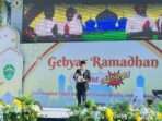 Gubernur Kaltim, Rudy Mas'ud Saat Membuka Secara Resmi Gebyar UKM Gratispol Ramadan di halaman Kantor Gubernur Kaltim, pada Jumat (14/3/2025). Foto: BorneoFlash/Nur Ainunnisa
