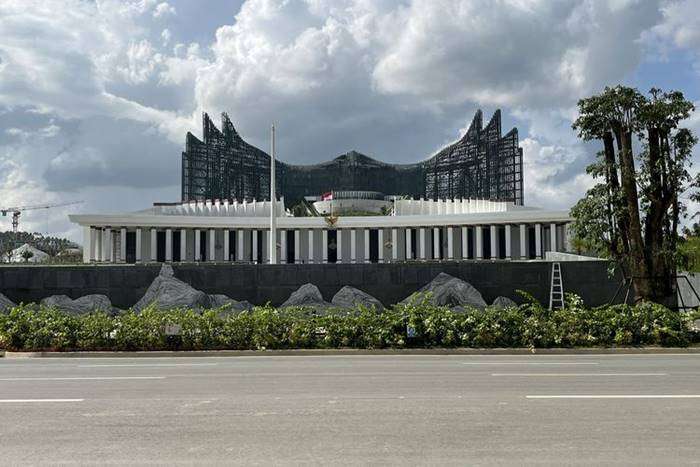 Istana Kepresidenan di Kawasan Inti Pusat Pemerintahan (KIPP), Ibu Kota Nusantara (IKN). Foto: HILDA B ALEXANDER