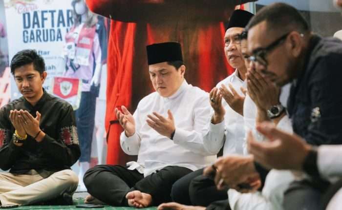 PSSI menggelar Doa Bersama untuk Garuda di Ring Road Stadion Utama Gelora Bung Karno, Jakarta pada Jumat (28/2/2025). Foto: HO/pssi.org