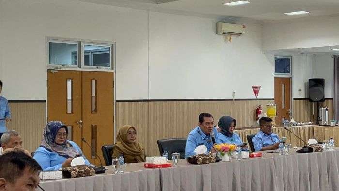 PTMB memaparkan Rencana Bisnis Periode 2025-2029 dalam konferensi pers yang digelar, pada Selasa (4/2/2025). Foto: BorneoFlash/Niken Sulastri