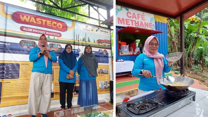 Program Wasteco (Waste to Energy for Community) ini memberdayakan perempuan di sekitar TPAS Manggar sebagai penggerak utama dalam mengelola sampah organik menjadi gas metana untuk kebutuhan rumah tangga. Foto: HO/PHM