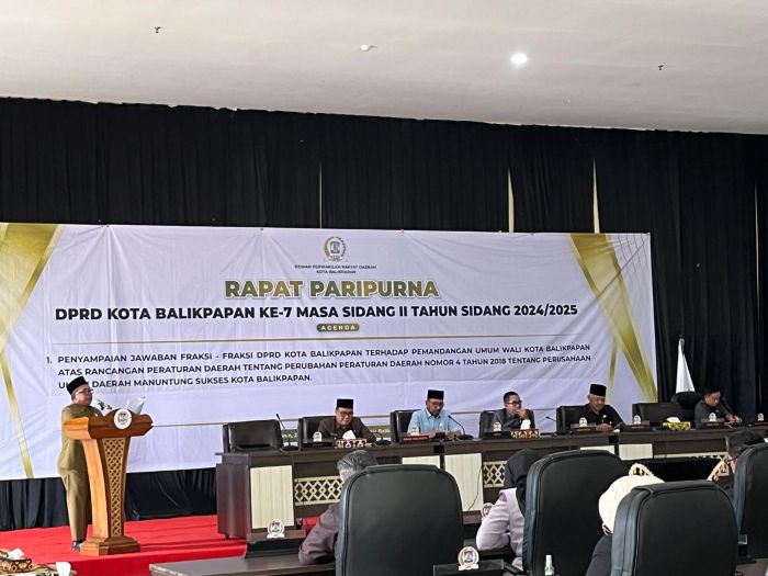 Rapat Paripurna Perubahan Raperda tentang Perubahan Perda Nomor 4 Tahun 2018 Diselaraskan dengan Kebutuhan