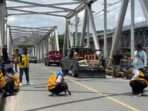 Saat Uji Kelayakan Jembatan Mahakam I. Foto: BorneoFlash/Nur Ainunnisa
