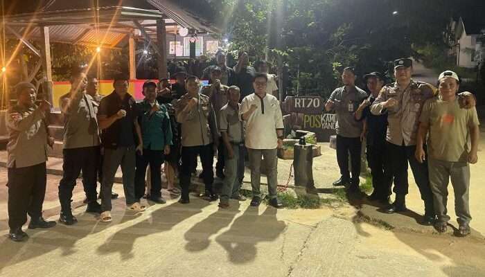 Sat Binmas Polresta Balikpapan menggelar kegiatan kunjungan ke sejumlah pos keamanan lingkungan (Satkamling) di wilayah hukum Polresta Balikpapan. Foto: HO/Humas Polresta Balikpapan