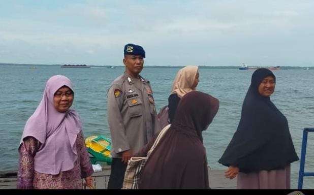 Sat Polairud Polresta Balikpapan meningkatkan pengamanan di wilayah perairan. Foto: HO/Humas Polresta Balikpapan