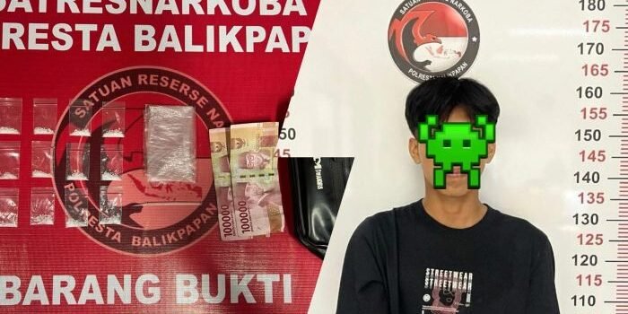 Jelang Hari Raya, Satresnarkoba Polresta Balikpapan Tangkap Pengedar Sabu di Karang Joang  