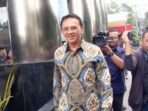 Ketua DPP PDIP sekaligus eks Komut PT Pertamina Basuki Tjahaja Purnama alias Ahok di Gedung KPK, Jakarta Selatan. (Foto: Rizki)