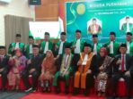 Acara Wisuda Purna Bakti Ketua PTA Samarinda, Helminizami yang dihadiri langsung oleh Wakil Ketua Mahkamah Agung (MA) RI, Bidang Non Yudisial, H. Suharto, S.H., M.Hum. Pada Senin (28/4/2025). Foto: BorneoFlash/IST