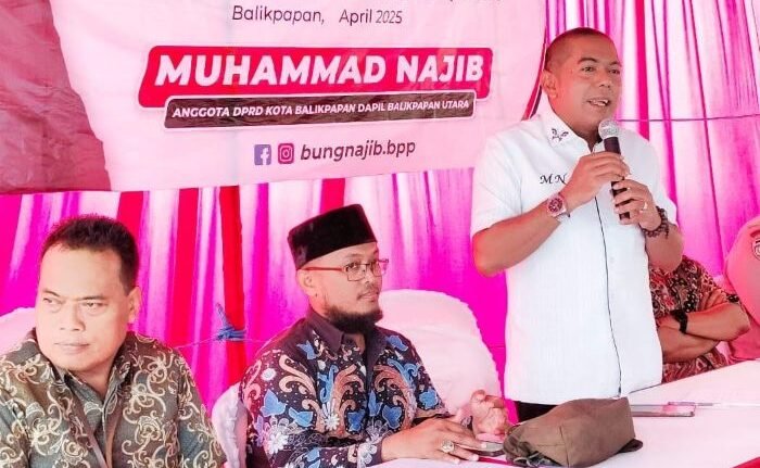 Anggota Dewan Perwakilan Rakyat Daerah (DPRD) Kota Balikpapan, Muhammad Najib, menggelar reses di RT 17, Kelurahan Karang Joang, Kecamatan Balikpapan Utara, Kamis (24/4/2025). Foto: BorneoFlash/IST