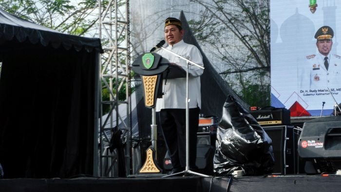 Bupati PPU, Mudyat Noor saat Ramadhan Fest PPU 2025. Foto: BorneoFlash.com/Irwan A.